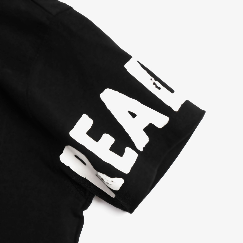 Εφηβικό Μακό Σετ με Μπλούζα Be Real και Βερμούδα Αγόρι (6-16) –Μαύρο– 