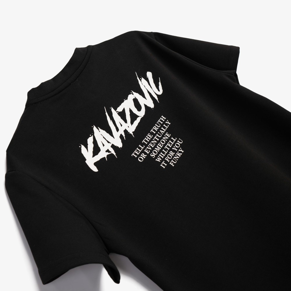 Εφηβικό Μακό Σετ με Μπλούζα Into Your Heart και Βερμούδα Cargo Αγόρι (6-16) –Μαύρο– 126-101310-2