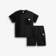 Εφηβικό Μακό Σετ Μπλούζα με Τσεπάκι και Βερμούδα Αγόρι (6-16) –Μαύρο– 126-101311-1