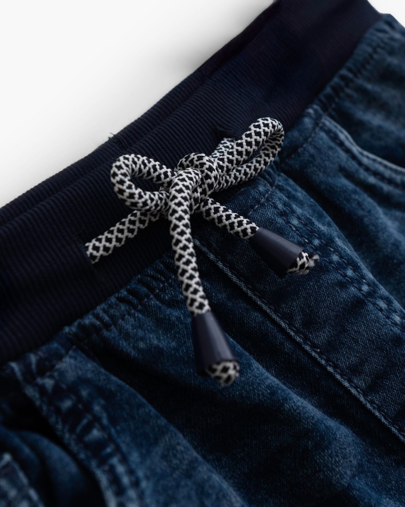 Εφηβικό Σετ με T-Shirt Μπλούζα One Step και Τζιν Βερμούδα Αγόρι (6-16) –Χακί– 