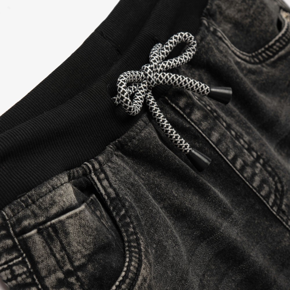 Εφηβικό Σετ με T-Shirt Μπλούζα Aρκουδάκι Happy και Τζιν Βερμούδα Αγόρι (6-16) –Μπεζ– 