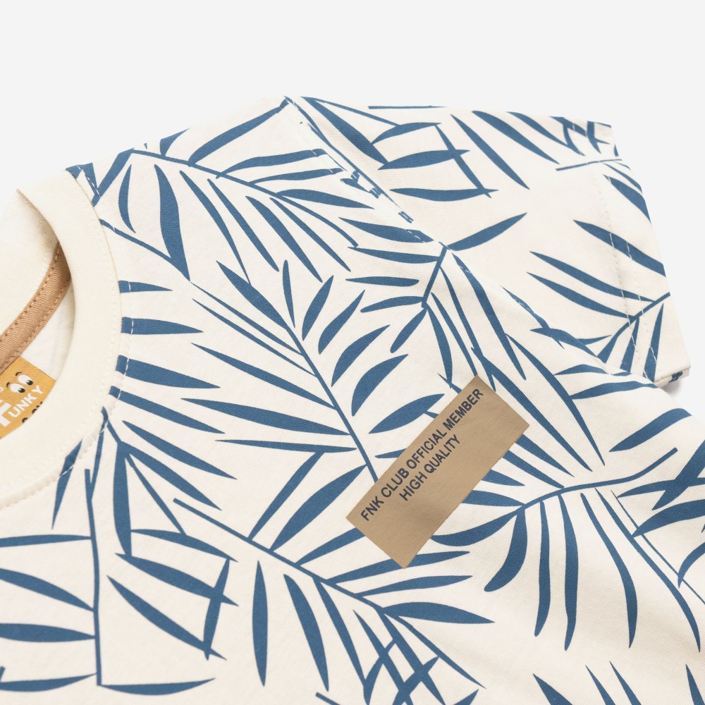 Εφηβική T-Shirt Μπλούζα με Allover Τύπωμα Αγόρι (6-16) -Εκρού- 126-105111-1