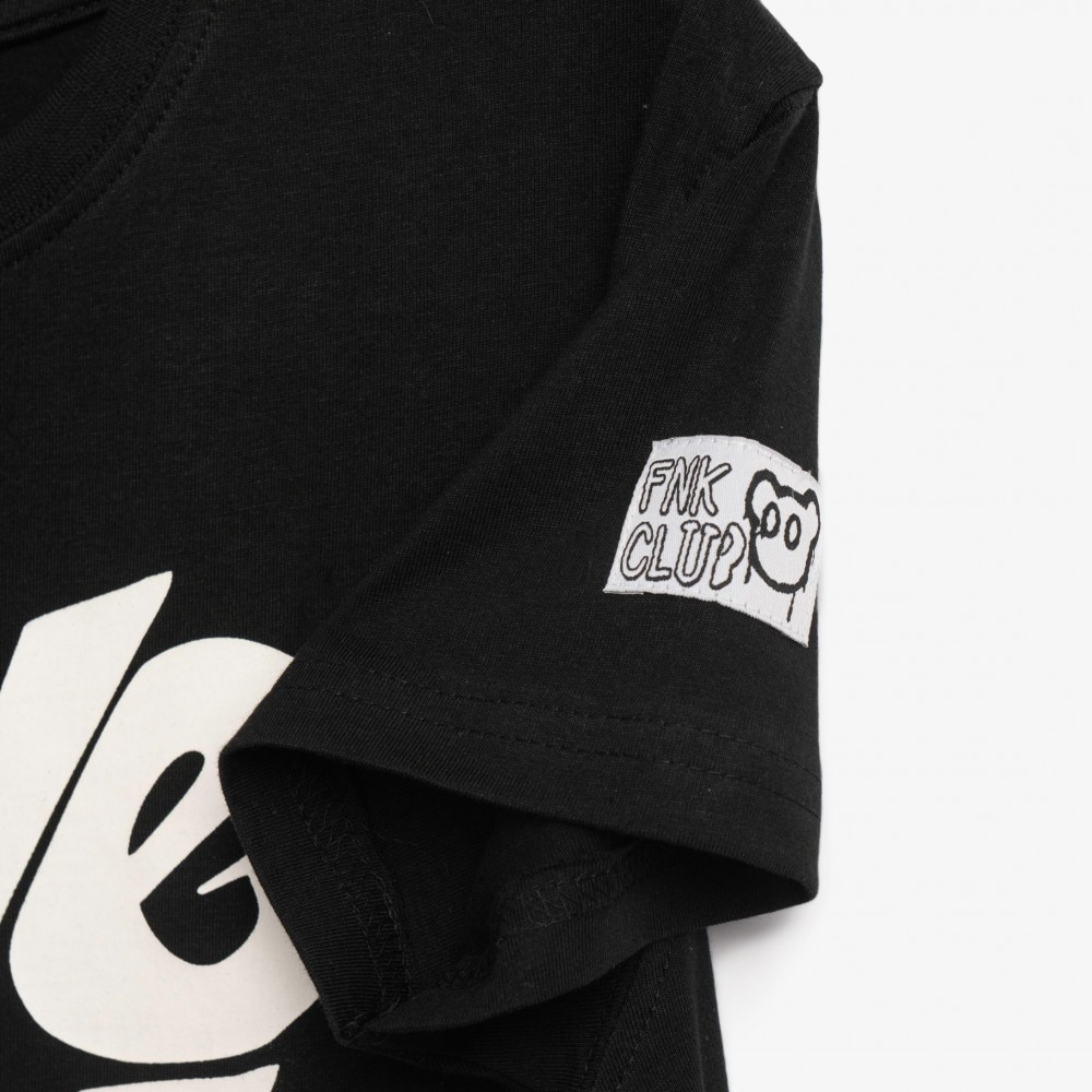 Εφηβική T-Shirt Μπλούζα με Τύπωμα Move On Edition Αγόρι (6-16) -Μαύρο- 126-105114-1