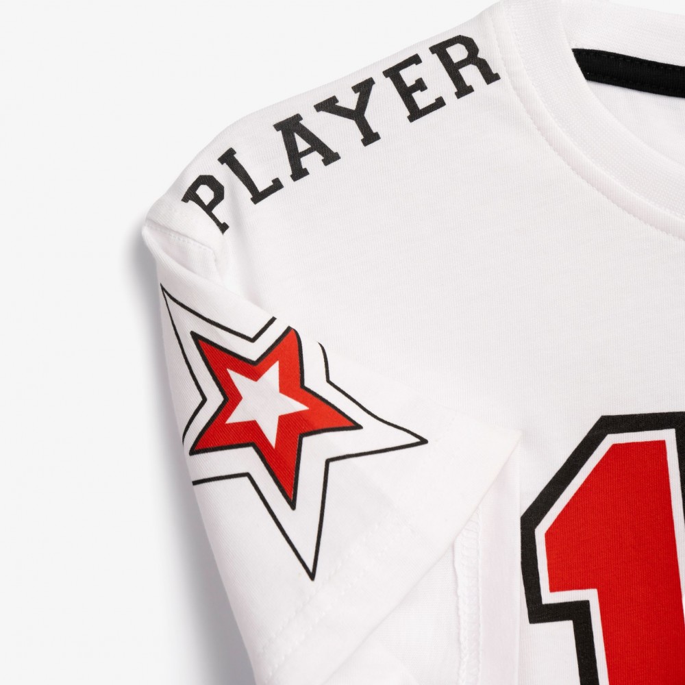 Εφηβική T-Shirt Μπλούζα με Τύπωμα Player 18 Αγόρι (6-16) -Λευκό- 