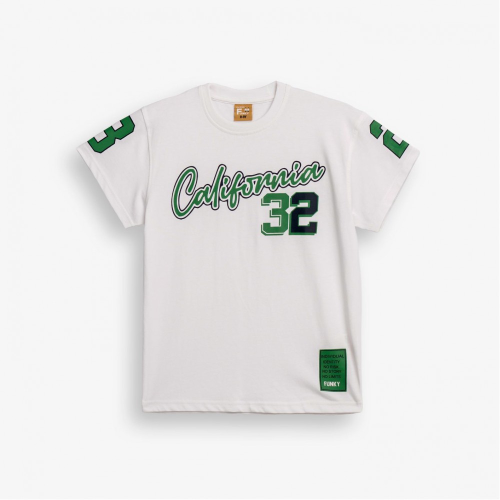 Εφηβική T-Shirt Μπλούζα Calofornia 32 Αγόρι (6-16) -Λευκό- 126-105130-1