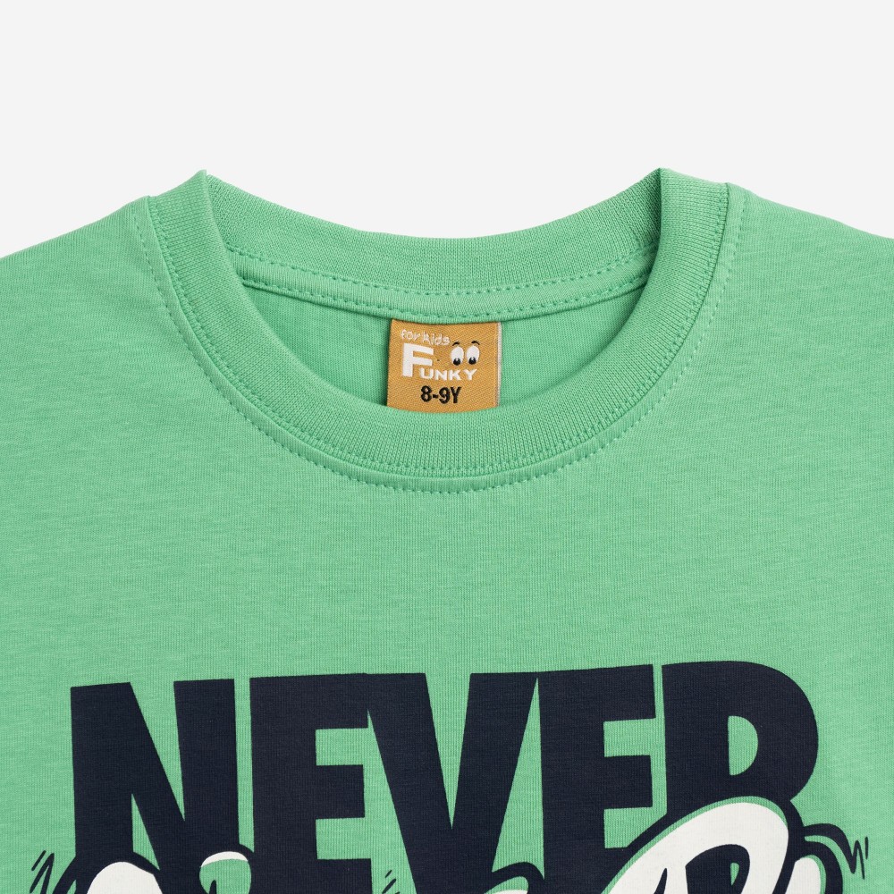 Εφηβική T-Shirt Μπλούζα Play and Graffiti Spray Αγόρι (6-16) -Πράσινο- 126-105133-1