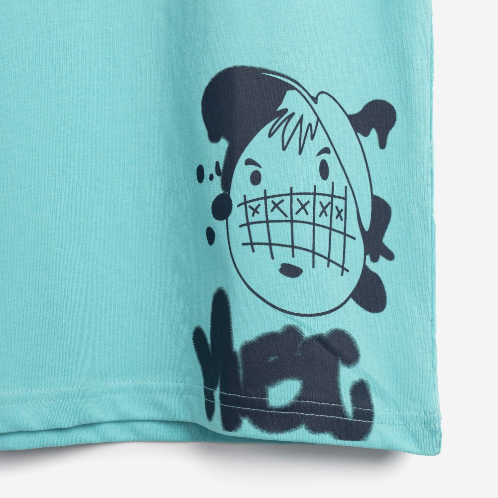 Εφηβική T-Shirt Μπλούζα Urban Super Αγόρι (6-16) -Τυρκουάζ- 126-105135-1