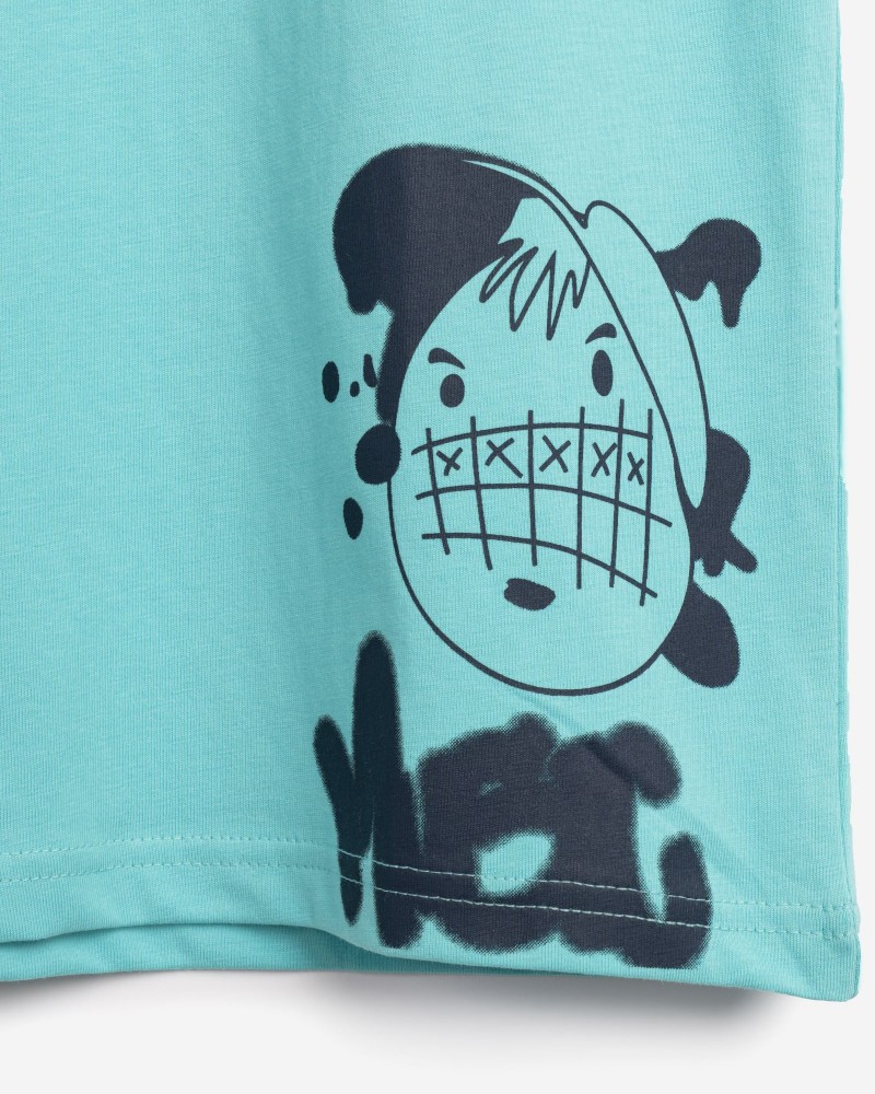 Εφηβική T-Shirt Μπλούζα Urban Super Αγόρι (6-16) -Τυρκουάζ- 