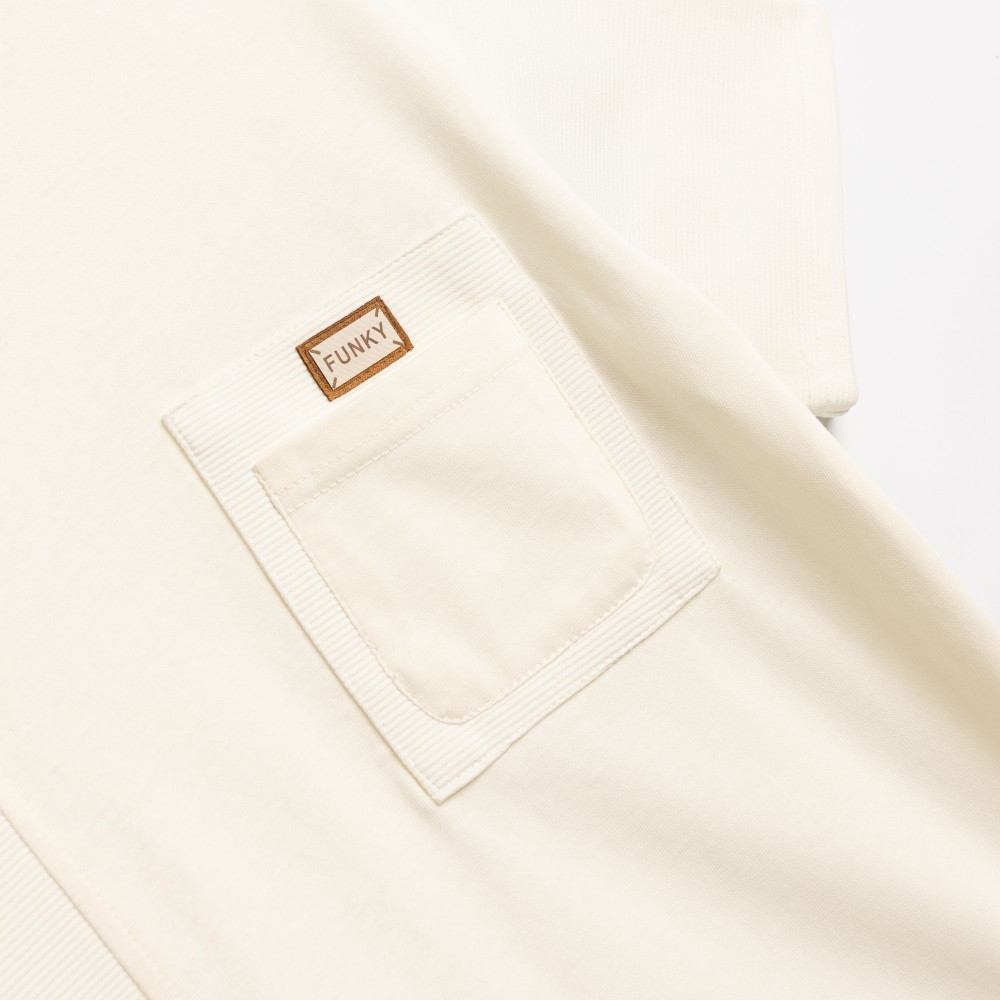 Εφηβική T-Shirt Μπλούζα με Τσεπάκι Αγόρι (6-16) -Εκρού- 126-105138-1