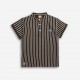 Εφηβικό Πουκάμισο Ριγέ Με Μαο Γιακά Αγόρι (6-16) -Ανθρακί- 126-108100-1