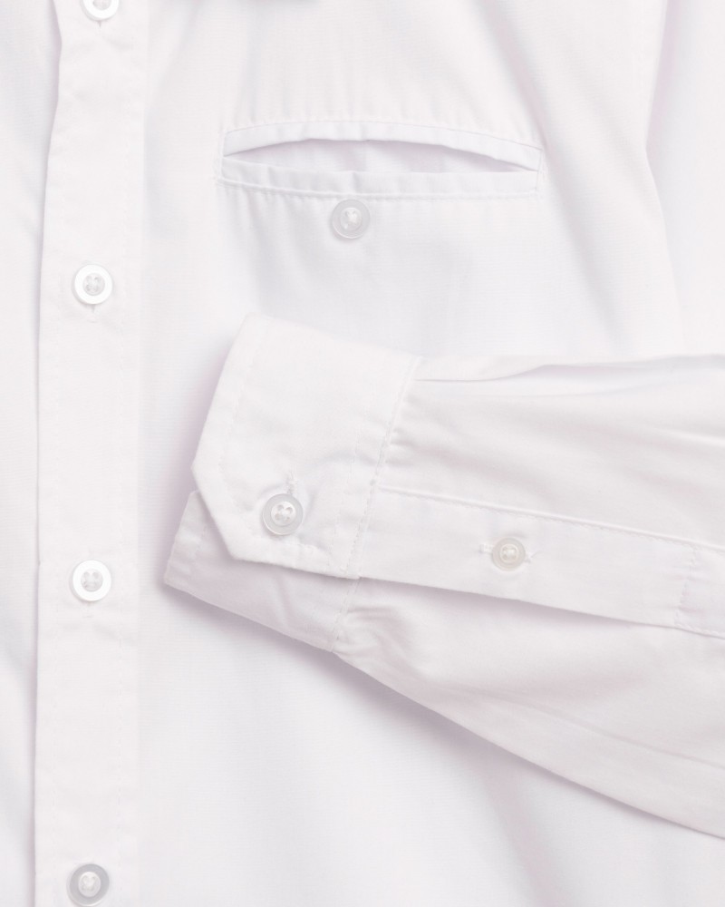 Εφηβικό Πουκάμισο, Ιδανικό Και Για Παρέλαση -Λευκό- 