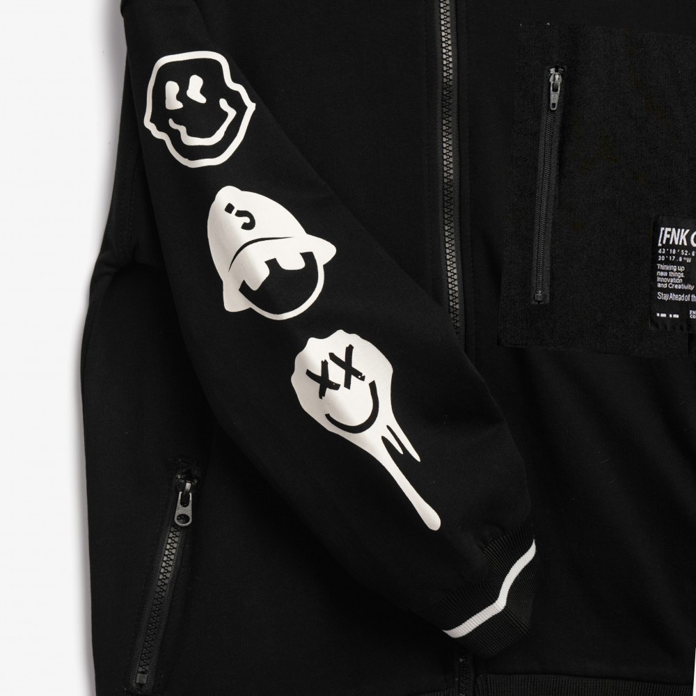 Εφηβική Ζακέτα Εποχής Edition Με Κουκούλα Αγόρι (6-16) -Μαύρο- 