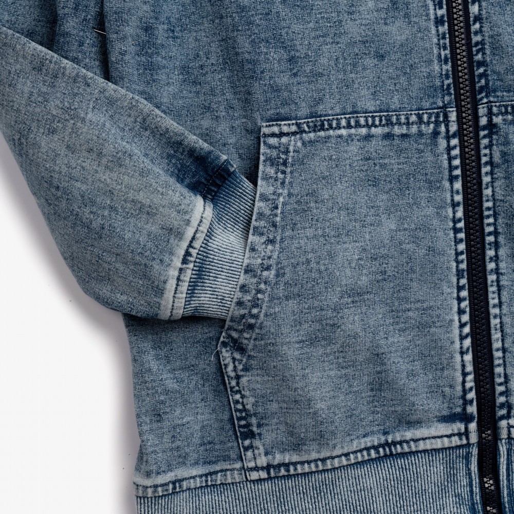 Εφηβική Ζακέτα Εποχής Με Κουκούλα Αγόρι (6-16) -Μπλε Τζιν- 126-109102-1