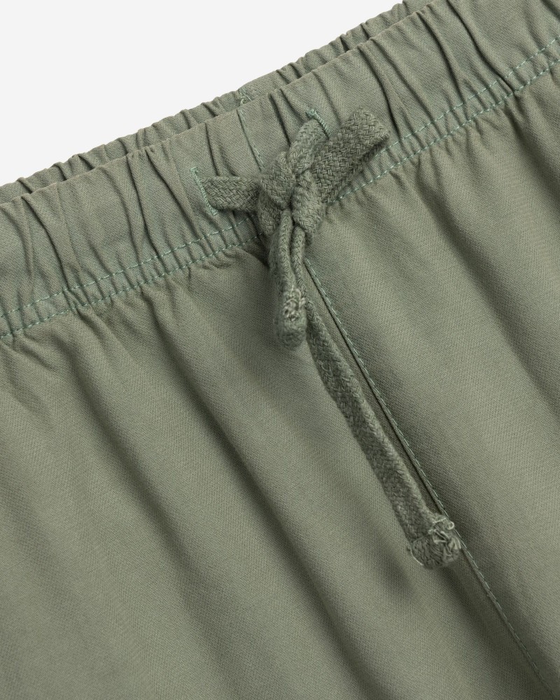 Εφηβικό Παντελόνι Υφασμάτινο με Λάστιχο Αγόρι (6-16) –Ανοιχτό Χακί– 