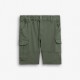Εφηβική Βερμούδα Cargo με Μαλακό Ύφασμα Αγόρι (6-16) –Χακί– 126-113101-2