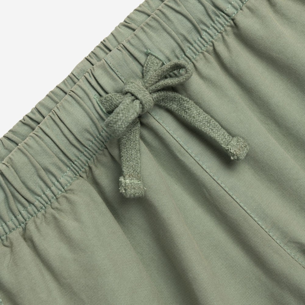 Εφηβική Βερμούδα Υφασμάτινη με Λάστιχο Αγόρι (6-16) –Ανοιχτό Χακί– 