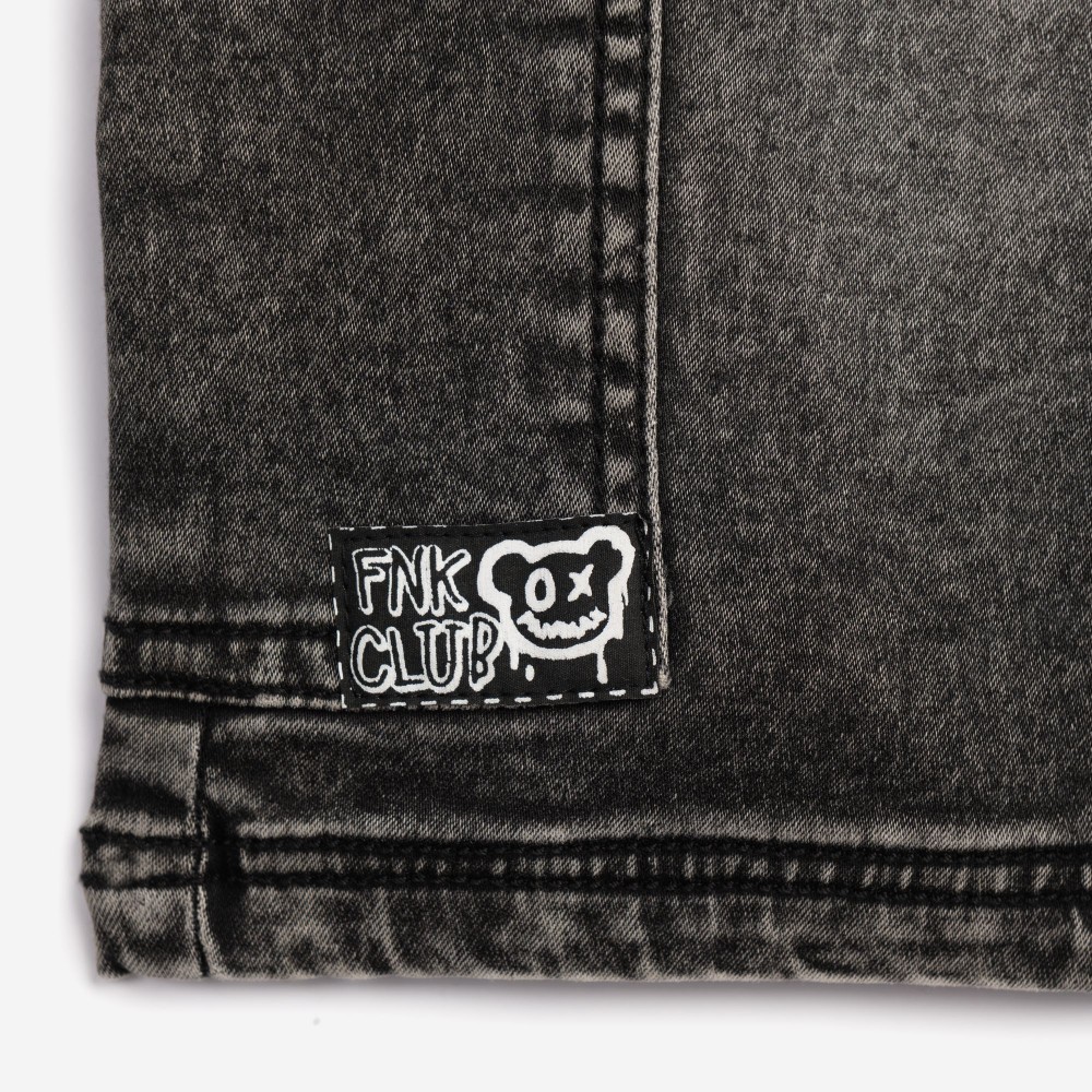 Εφηβική Βερμούδα Jean Cargo Αγόρι (6-16) –Μαύρο Τζιν– 126-114100-1