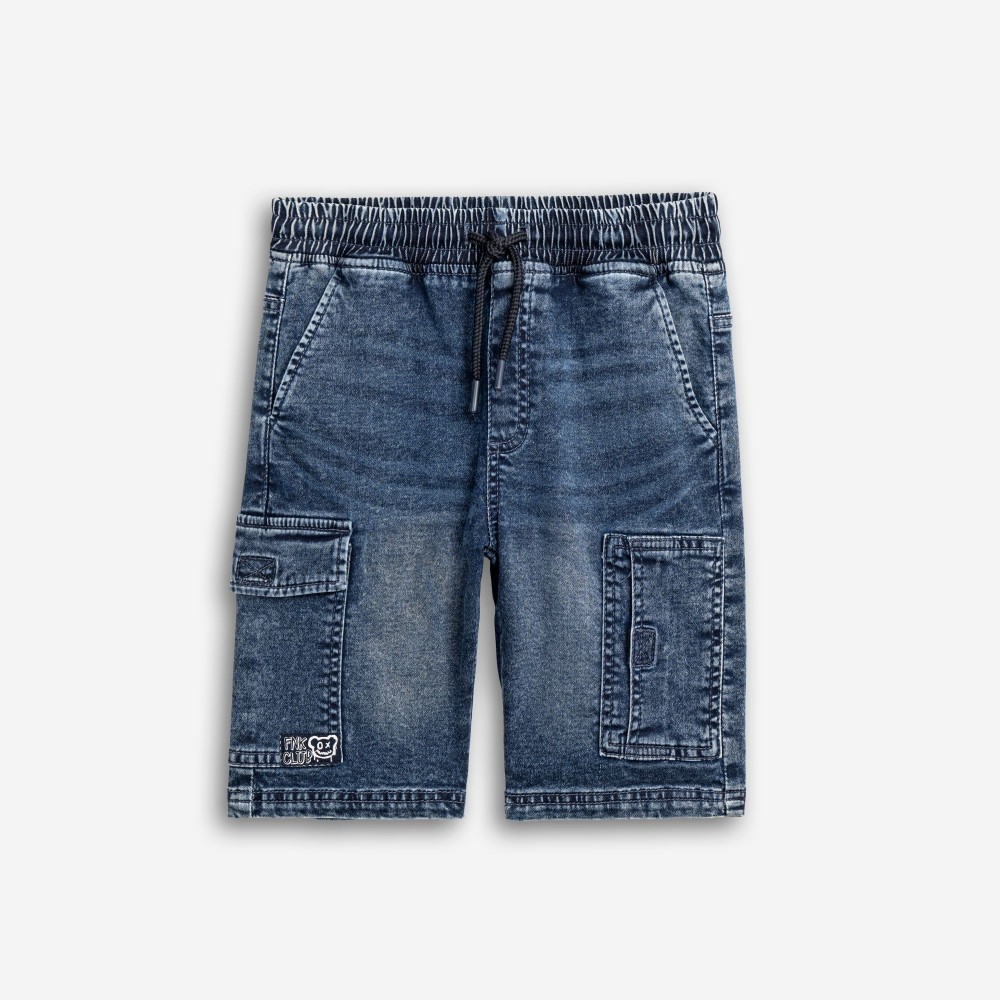Εφηβική Βερμούδα Jean Cargo Αγόρι (6-16) –Μπλε Τζιν– 126-114100-2