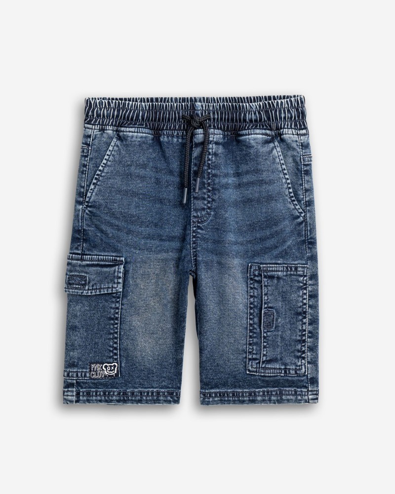 Εφηβική Βερμούδα Jean Cargo Αγόρι (6-16) –Μπλε Τζιν– 