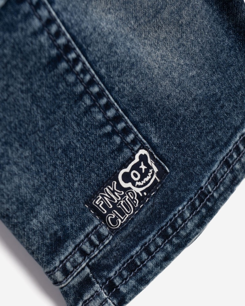 Εφηβική Βερμούδα Jean Cargo Αγόρι (6-16) –Μπλε Τζιν– 