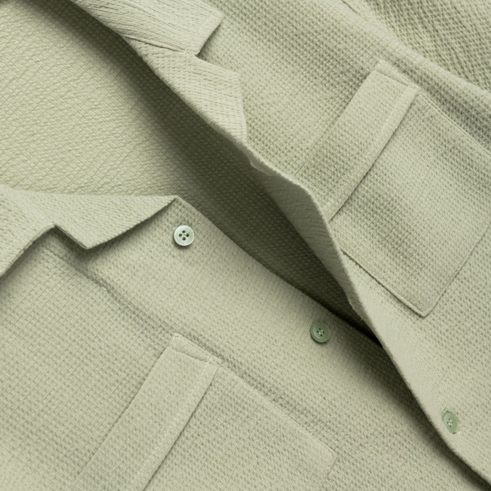 Εφηβικό Σετ Πουκάμισο με Τσεπάκια και Βερμούδα Αγόρι (6-16) –Ανοιχτό Χακί– 126-193101-1