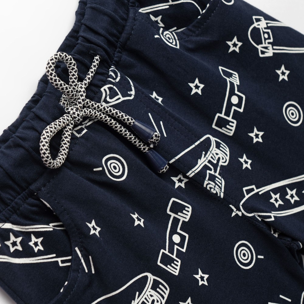 Παιδικό Σετ Μακό με Μπλούζα Skater και Βερμούδα Αγόρι (2-6) –Κόκκινο– 126-301112-2