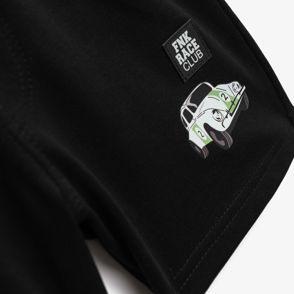 Παιδικό Σετ Μακό με Μπλούζα Race Cars και Βερμούδα Αγόρι (2-6) –Κίτρινο– 126-301205-1