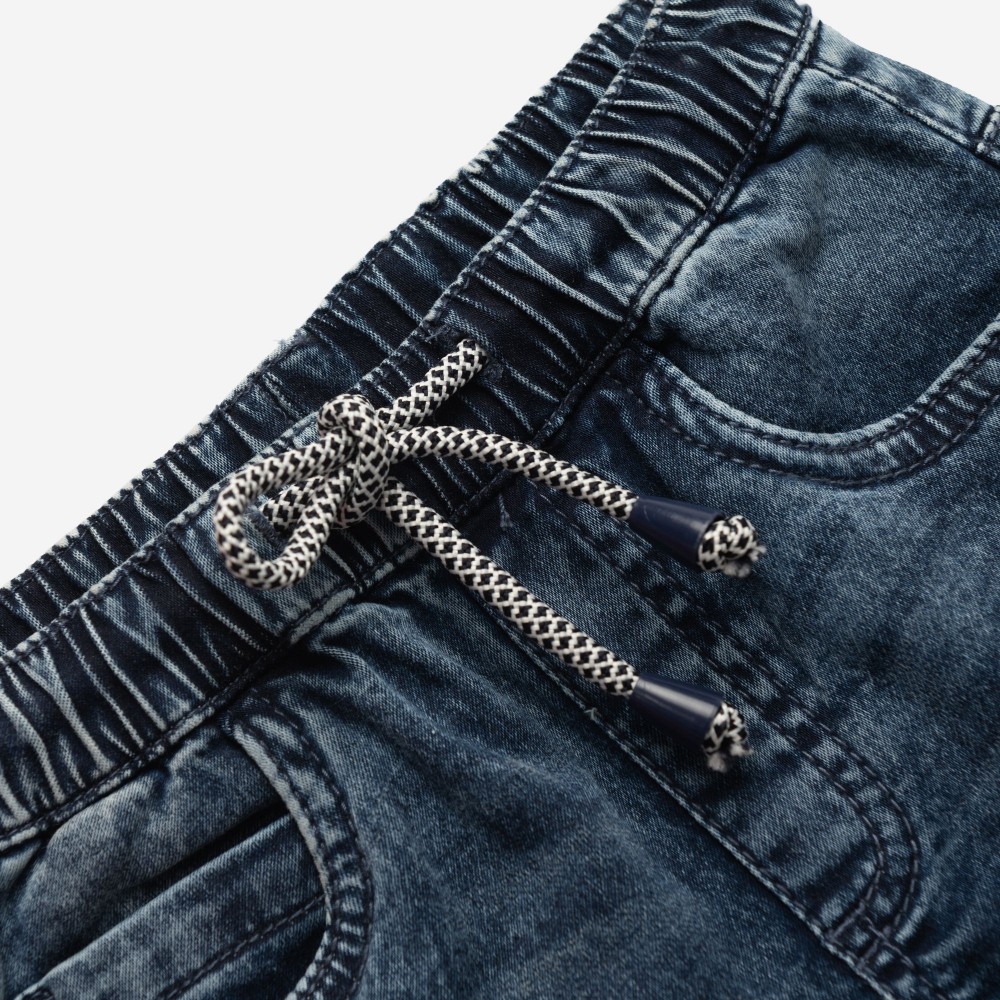 Παιδικό Σετ με Μπλούζα Cool Αρκουδάκι και Τζιν Βερμούδα Αγόρι (1-6) –Κόκκινο– 126-302104-1