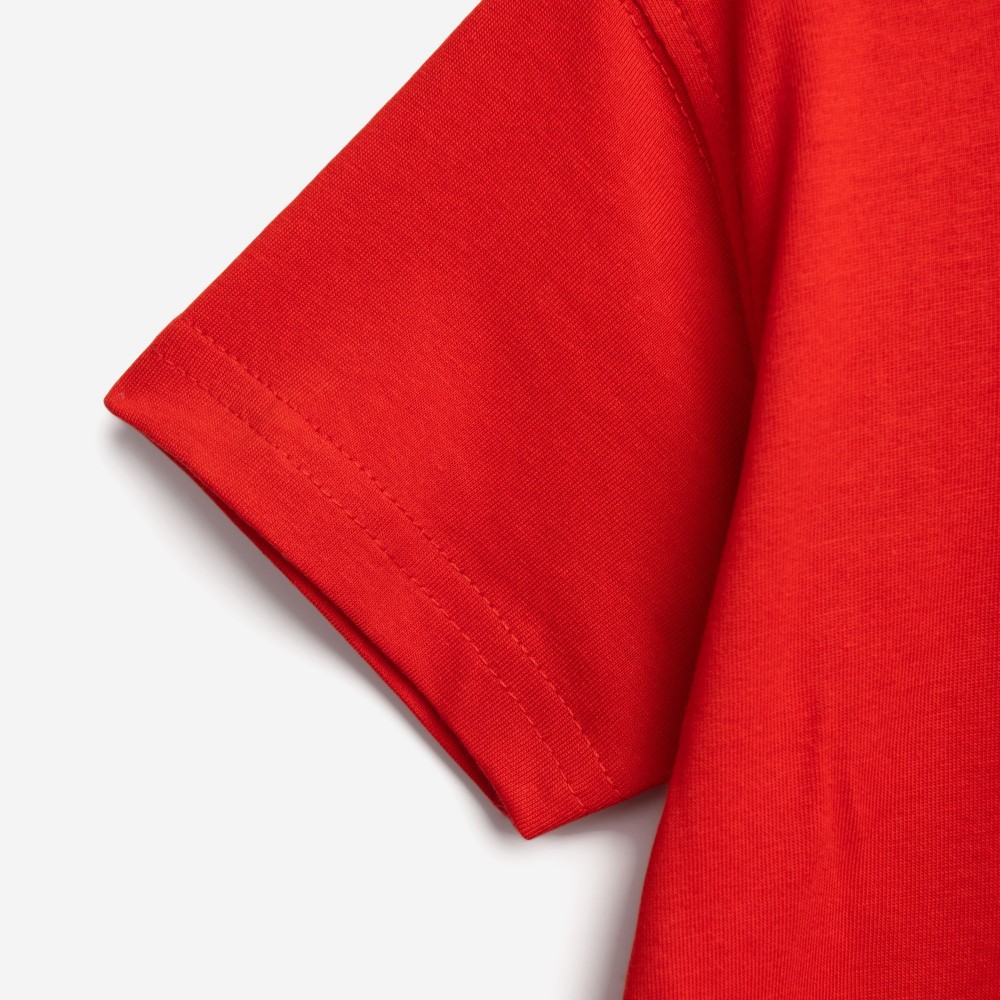 Παιδικό Σετ με Μπλούζα Cool Αρκουδάκι και Τζιν Βερμούδα Αγόρι (1-6) –Κόκκινο– 126-302104-1