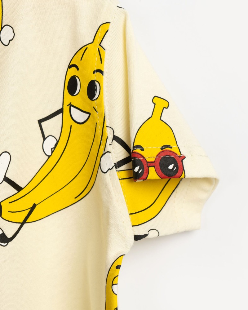 Παιδικό T-Shirt Μπλούζα με Τύπωμα Μπανάνες Allover Αγόρι (2-6) -Βανίλια- 