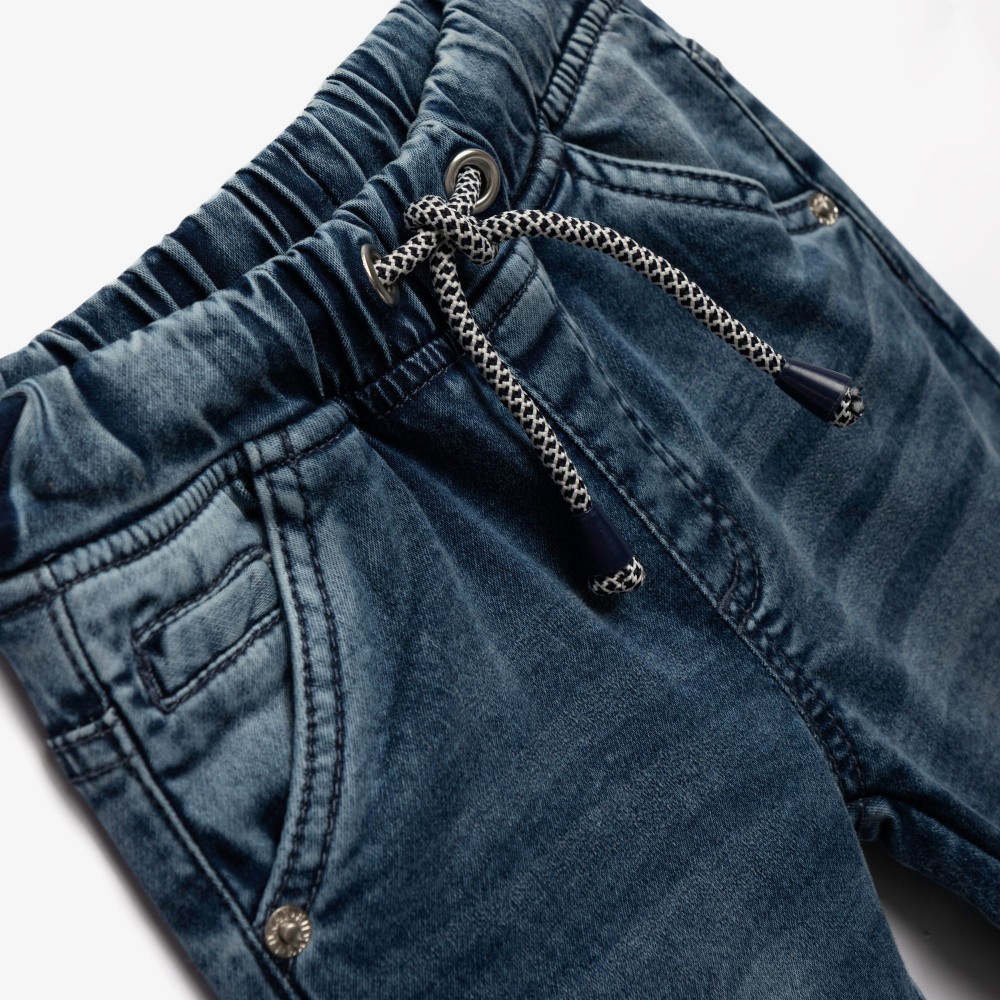 Παιδικό Σετ 3Τμχ με Αμάνικο Δεινόσαυροι, Μπλούζα Play και Παντελόνι Τζιν Αγόρι (2-6) -Μπλε- 126-395102-1