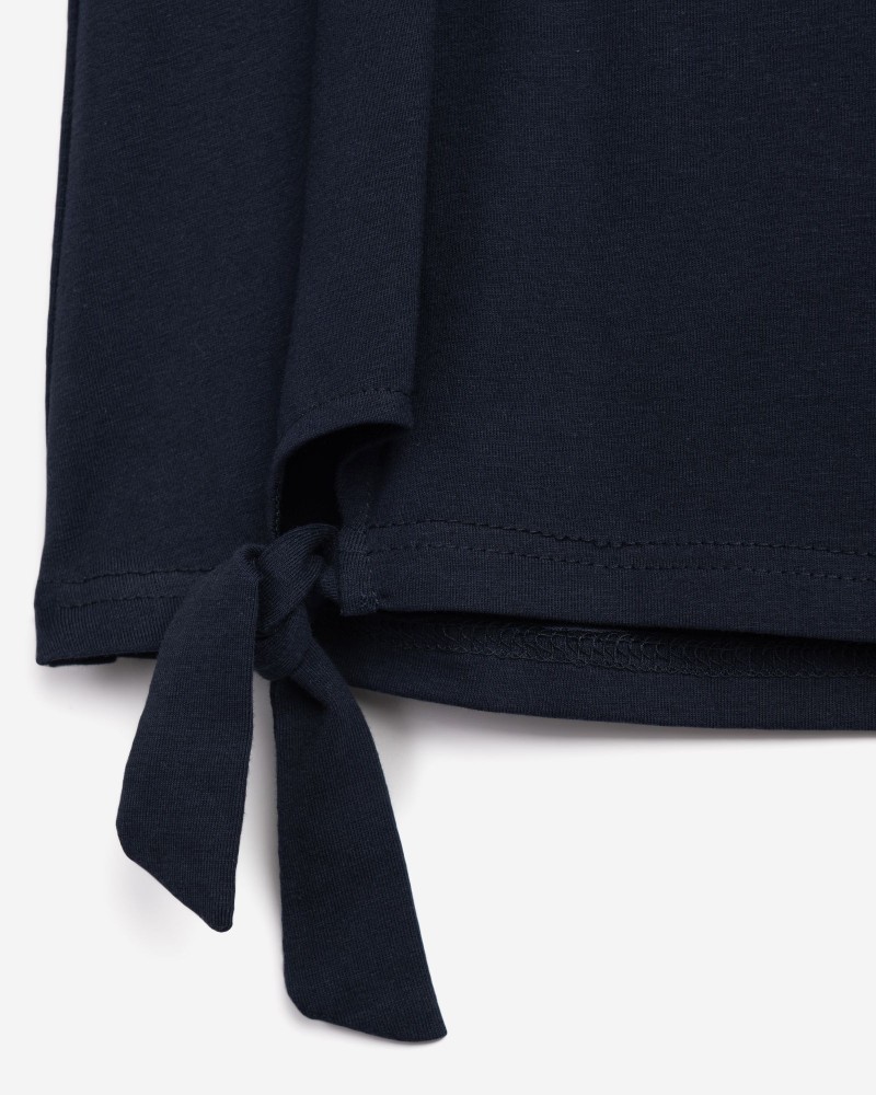 Εφηβικό Σετ με Μπλούζα Αρκουδάκι Και Κολάν Κάπρι Κορίτσι (6-16) -Μπλε- 