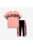 Εφηβικό Σετ με Μπλούζα California Draming Και Κολάν Κάπρι Κορίτσι (6-16) -Σομον- Εφηβικό Σετ με Μπλούζα California Draming Και Κολάν Κάπρι Κορίτσι (6-16) -Σομον-