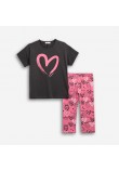 Εφηβικό Μακό Σετ με Μπλούζα Καρδιά Και Κολάν Κάπρι Κορίτσι (6-16) -Ανθρακί- Εφηβικό Μακό Σετ με Μπλούζα Καρδιά Και Κολάν Κάπρι Κορίτσι (6-16) -Ανθρακί-