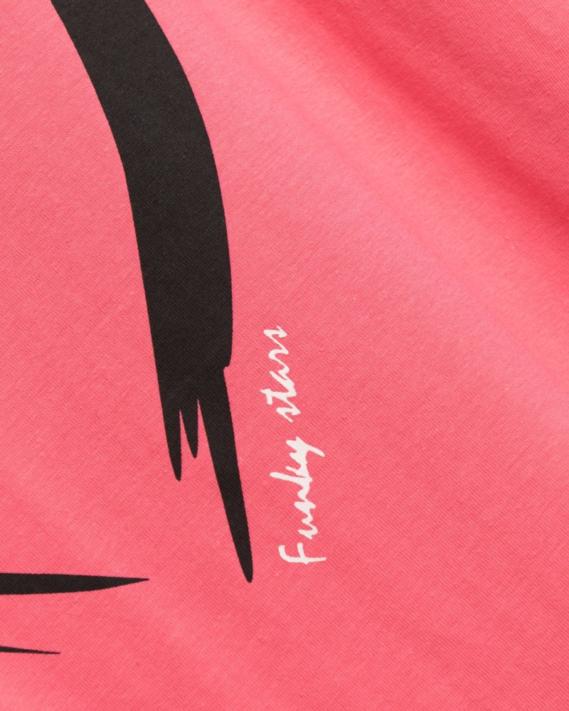 Εφηβικό Μακό Σετ με Μπλούζα Καρδιά Και Κολάν Κάπρι Κορίτσι (6-16) -Φλαμίγκο- 