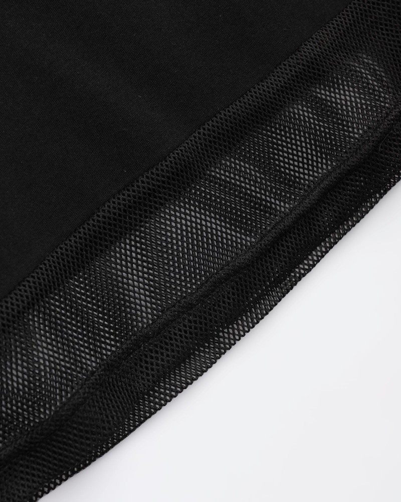 Εφηβικό Μακό Σετ με Αμάνικη Μπλούζα Run Και Σορτς Κορίτσι (6-16) -Μαύρο- 