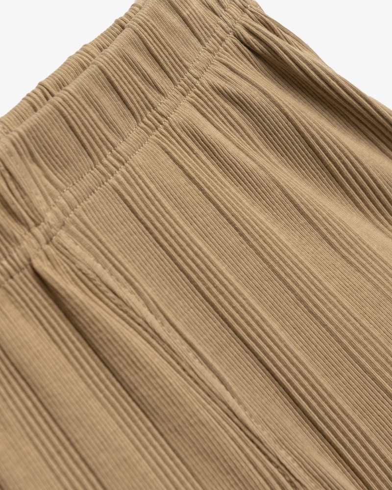 Εφηβικό Σετ Ριπ με Μπλούζα Τοπ Και Σορτς Κορίτσι (6-16) -Μόκα- 