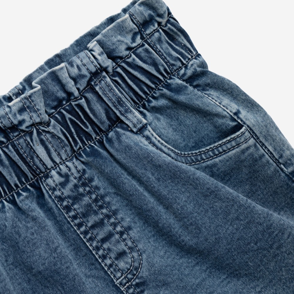 Εφηβικό Σετ με Μπλούζα Sweet Cherries Και Σορτς Τζιν Λύκρα Κορίτσι (6-16) -Λευκό- 126-526100-1