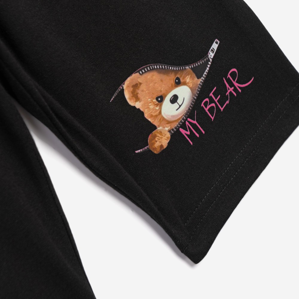 Εφηβικό Σετ με Μπλούζα My Bear Και Ποδηλατικό Κολάν Κορίτσι (6-16) -Φούξια- 126-527102-1