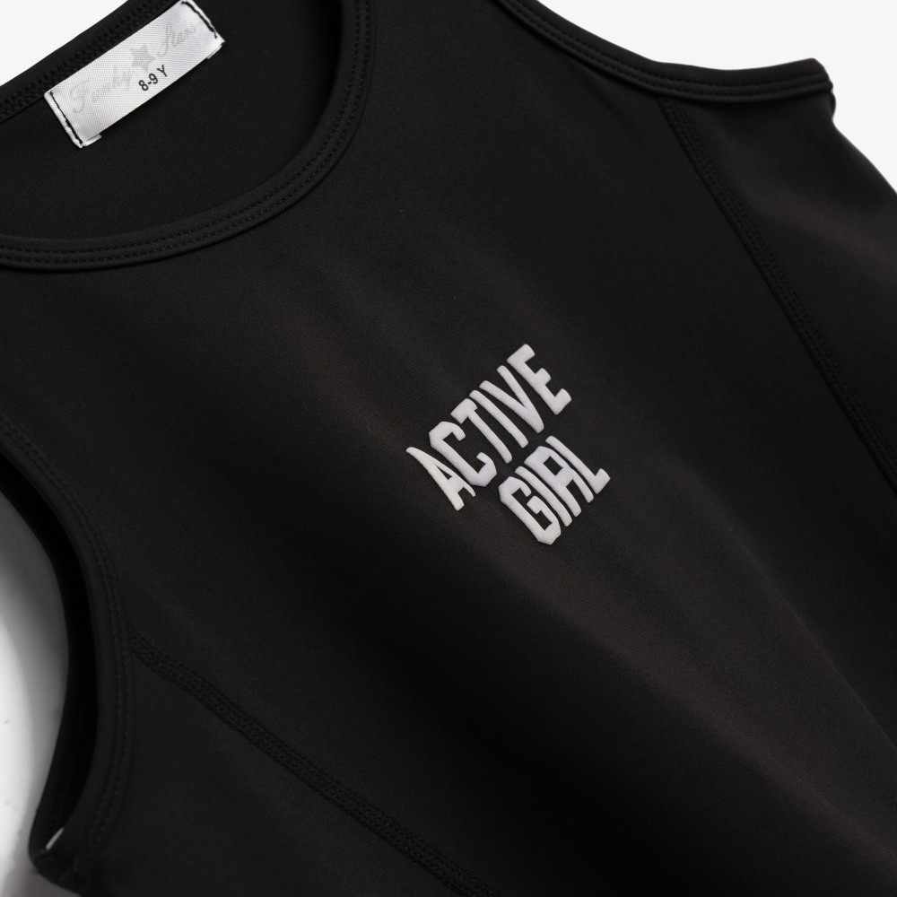 Εφηβικό Σετ Αθλητικό με Μπουστάκι Active Girl Και Σορτς Ποδηλατικό Κορίτσι (6-16) -Μαύρο- 126-527107-2