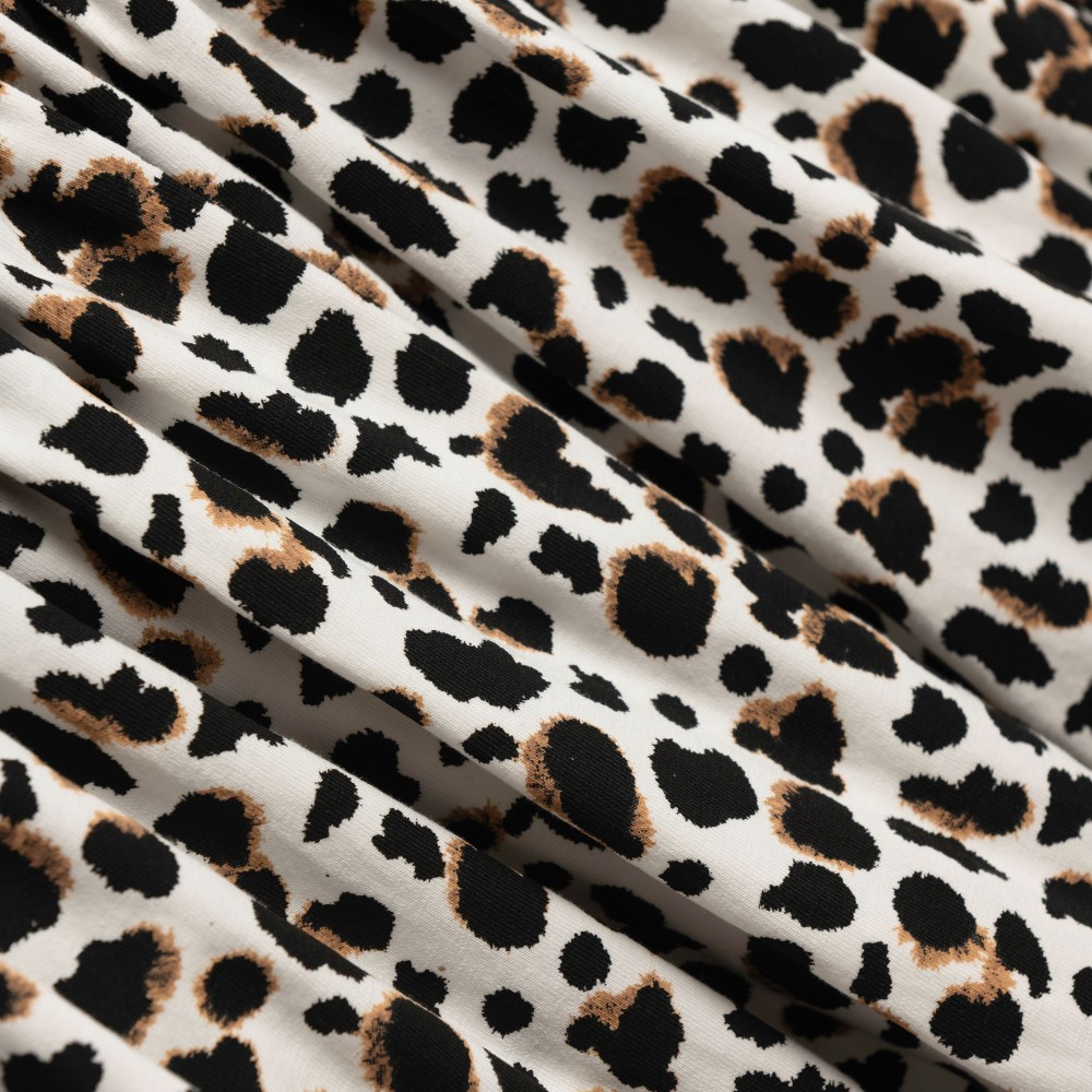 Εφηβικό Μακό Φόρεμα με Τιράντα Λεοπάρ Κορίτσι (6-16) –Εκρού– 126-528103-1