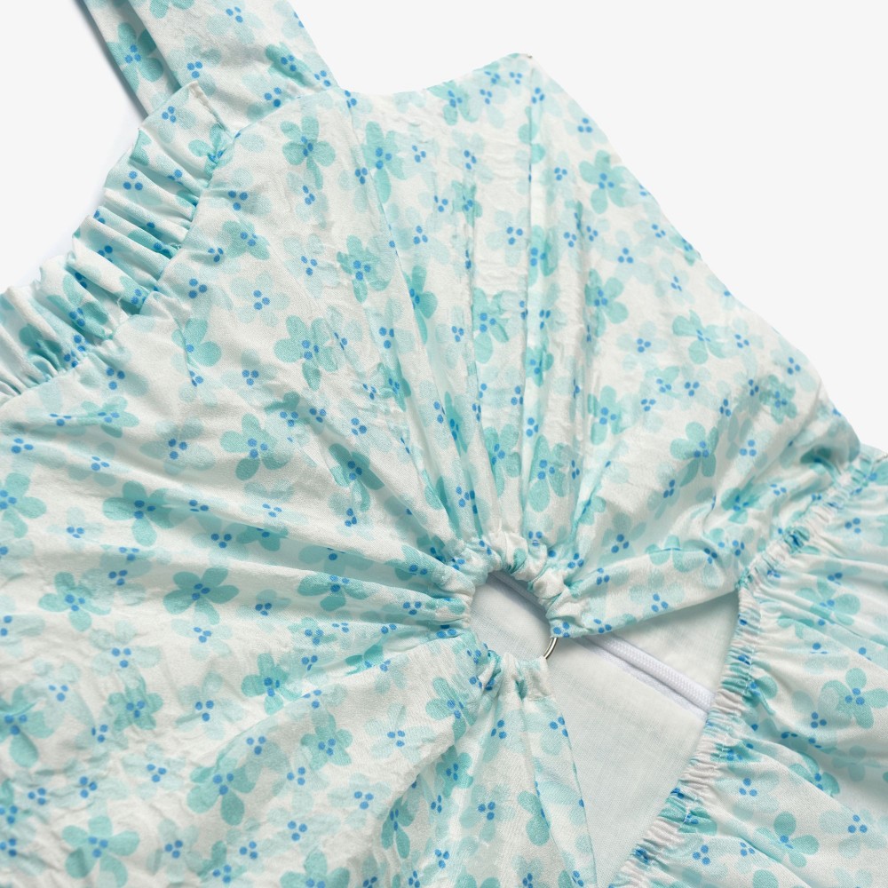 Εφηβικό Φόρεμα Τιράντα Flower Allover με Τσαντάκι Κορίτσι (6-16) –Εμπριμέ– 126-529121-1