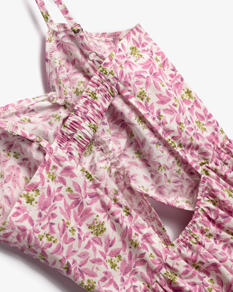 Παιδικό Φόρεμα Τιράντα Flower Allover με Τσαντάκι Κορίτσι (2-12) –Εμπριμέ– 