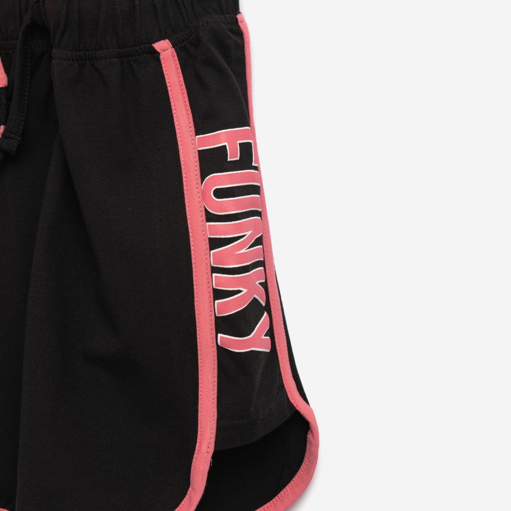 Εφηβικό Μακό Σετ με Τοπ Μπλούζα Run Και Βερμούδα Κορίτσι (6-16) -Ροζ- 126-530102-1