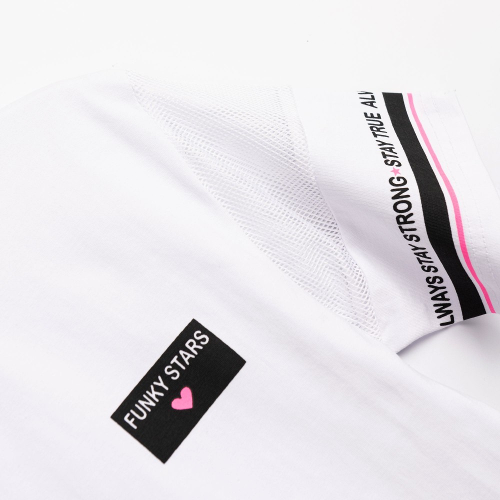 Εφηβικό Σετ με Μπλούζα Dance Mood Και Κολάν Κάπρι Κορίτσι (6-16) -Λευκό- 126-539115-1