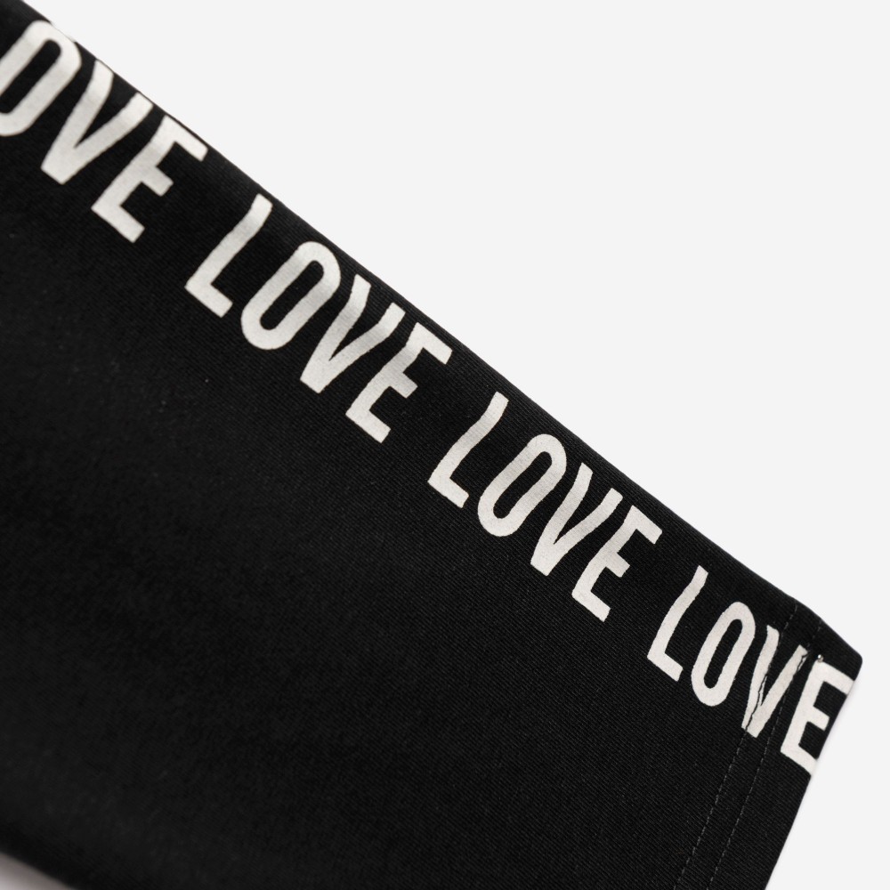 Εφηβικό Σετ με Μπλούζα Cool Girl Love Και Κολάν Κάπρι Κορίτσι (6-16) -Μαύρο- 126-539117-2