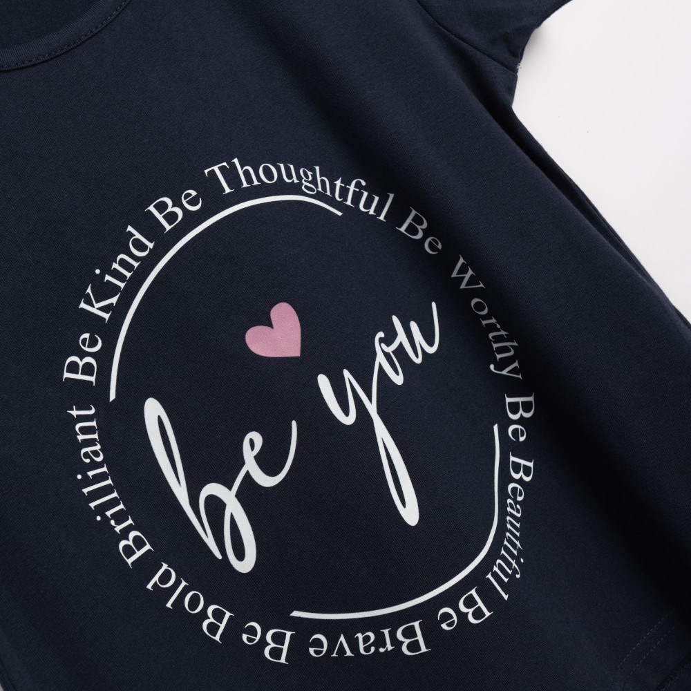 Εφηβικό Μακό Σετ με Μπλούζα Be You Και Κολάν Κάπρι Κορίτσι (6-16) -Μπλε- 126-539119-1