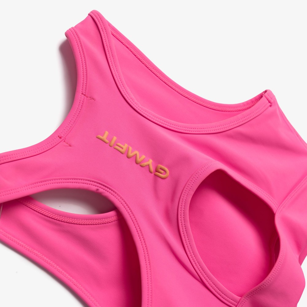 Εφηβικό Σετ Αθλητικό με Μπουστάκι Bust Και Κολάν Κάπρι Κορίτσι (6-16) -Φωσφορούχο Ροζ- 126-539126-1