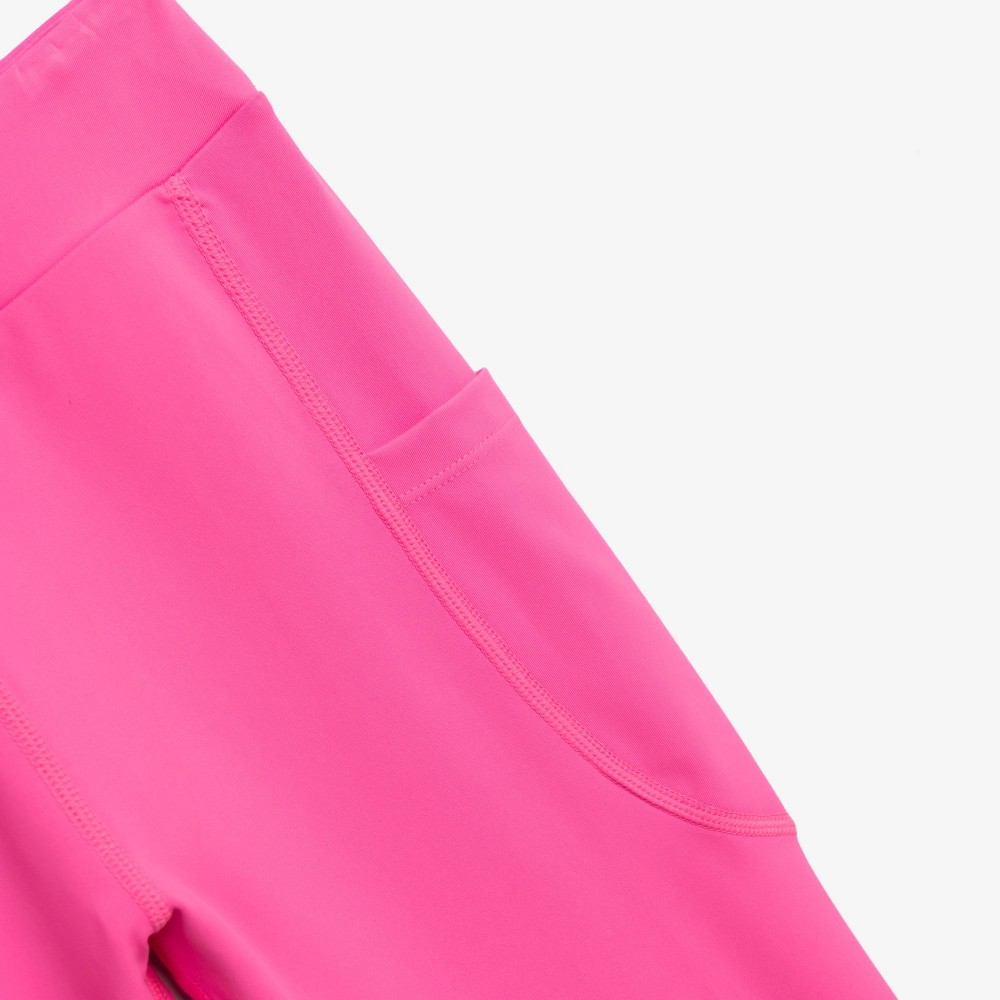 Εφηβικό Σετ Αθλητικό με Μπουστάκι Bust Και Κολάν Κάπρι Κορίτσι (6-16) -Φωσφορούχο Ροζ- 126-539126-1