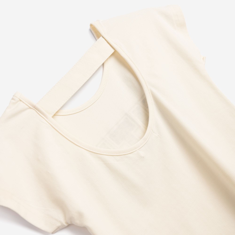 Εφηβικό Μακό Σετ με Μπλούζα Cutie Και Κολάν Κορίτσι (6-16) -Εκρού- 126-539127-1